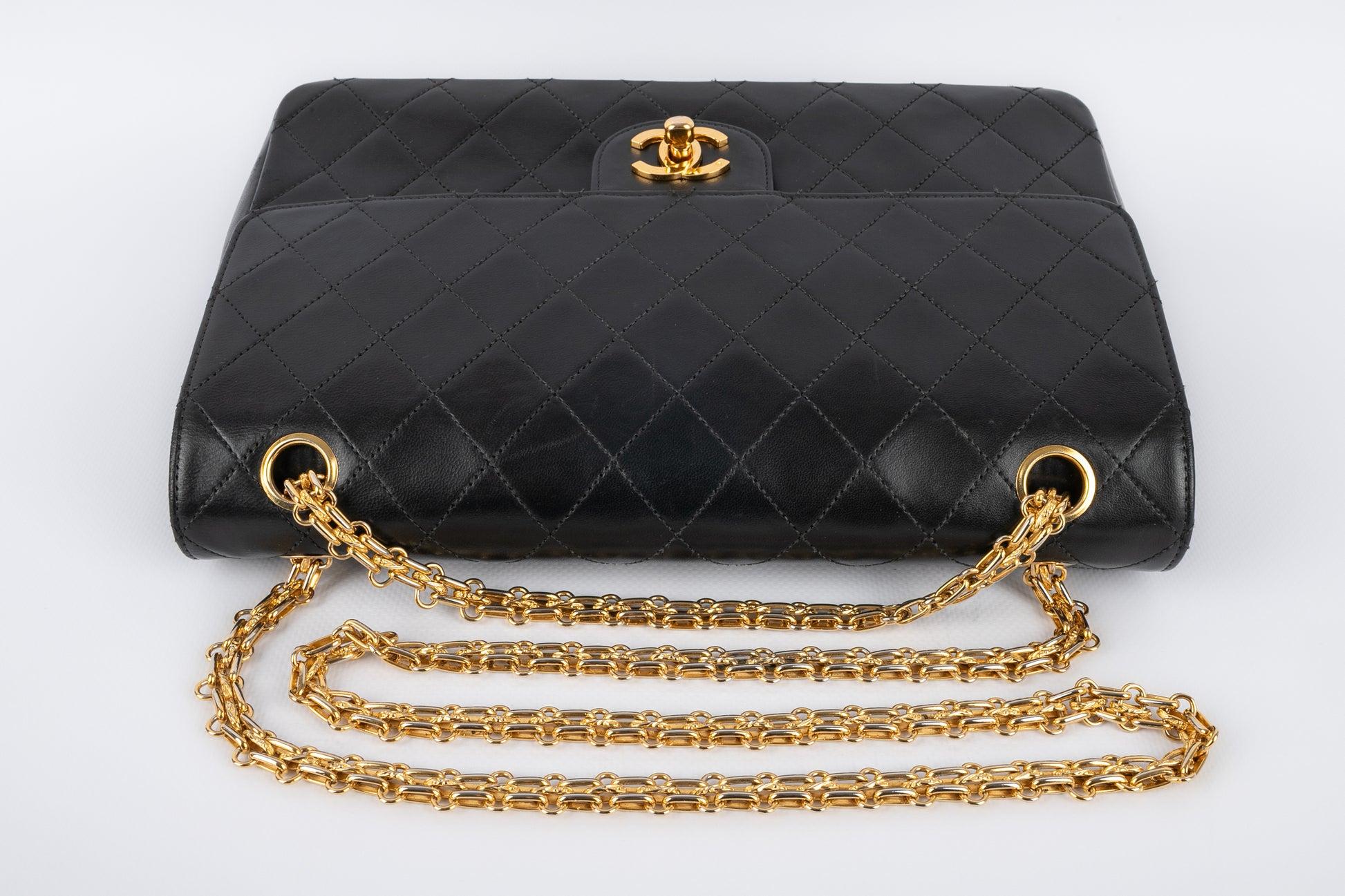 Chanel Quilted Black Lambskin Timeless Bag, 1997/1999 For Sale 1
