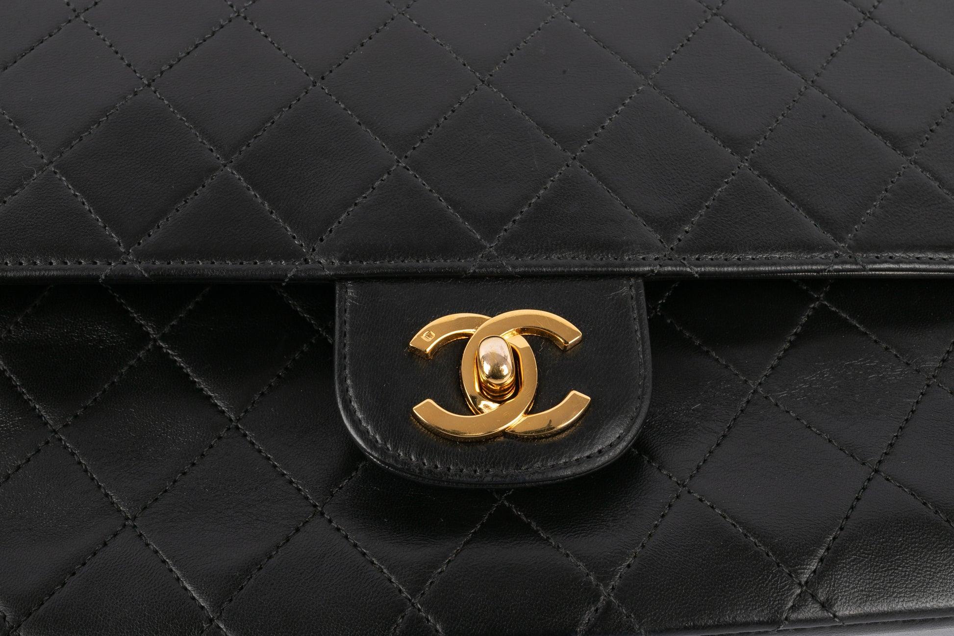 Chanel Quilted Black Lambskin Timeless Bag, 1997/1999 For Sale 3