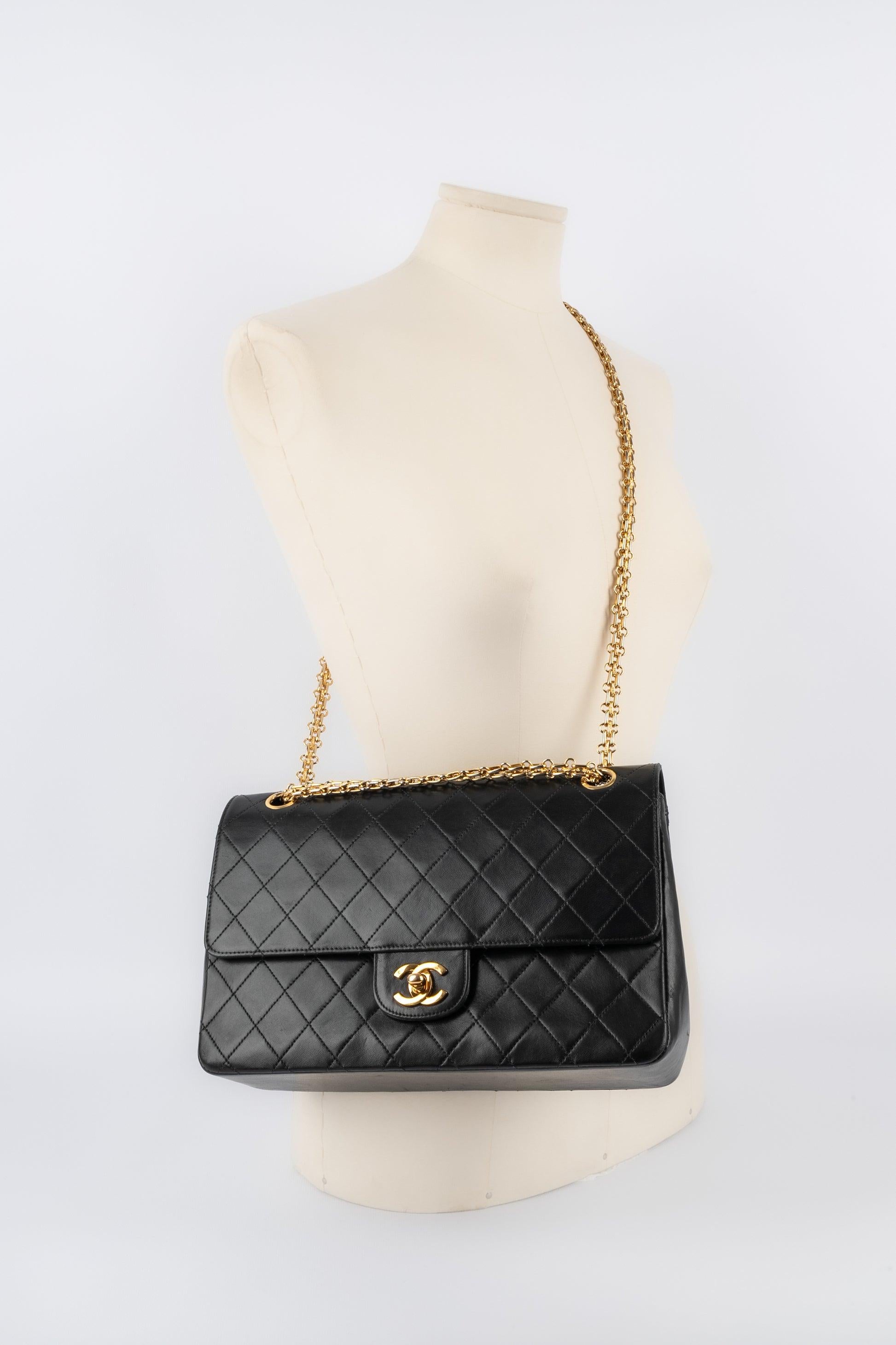 Chanel Quilted Black Lambskin Timeless Bag, 1997/1999 For Sale 5
