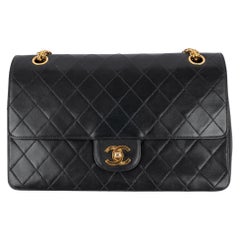 Sac Timeless en cuir d'agneau noir matelassé de Chanel, 1997/1999