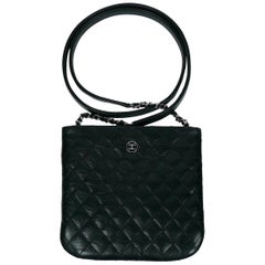 Chanel Quilted Black Leather Employee Uniform Crossbody Bag at 1stDibs | chanel  employee uniform bag, chanel employee bag, what do chanel employees wear