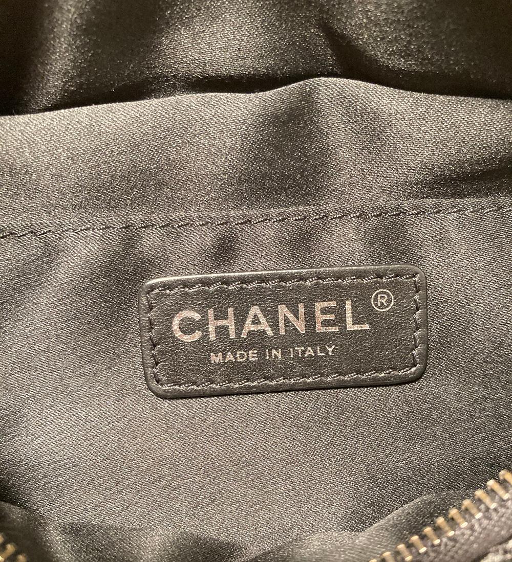 Chanel Quilted Black Leather Banane Fanny Pack Bum Bag 2