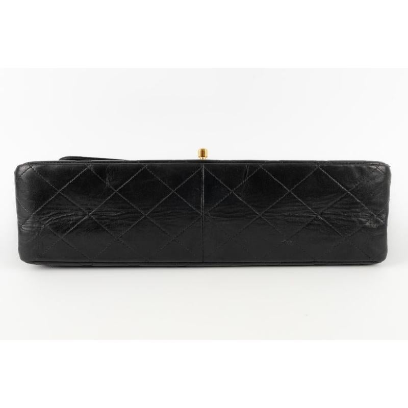 Chanel Quilted Black Leather Timeless Bag, 2000/2002 For Sale 6
