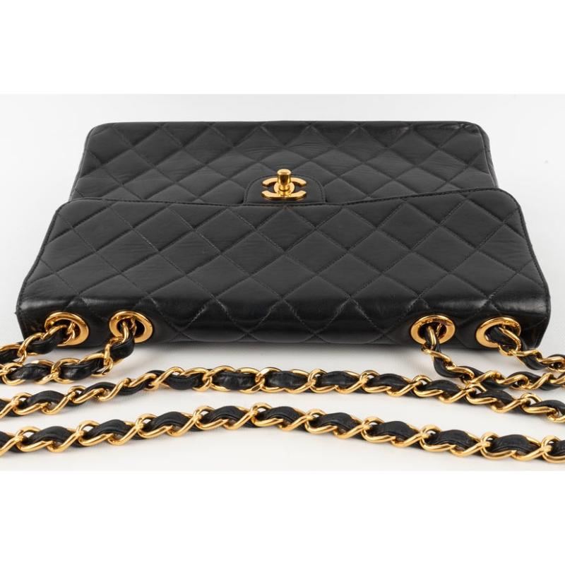 Chanel Quilted Black Leather Timeless Bag, 2000/2002 For Sale 3