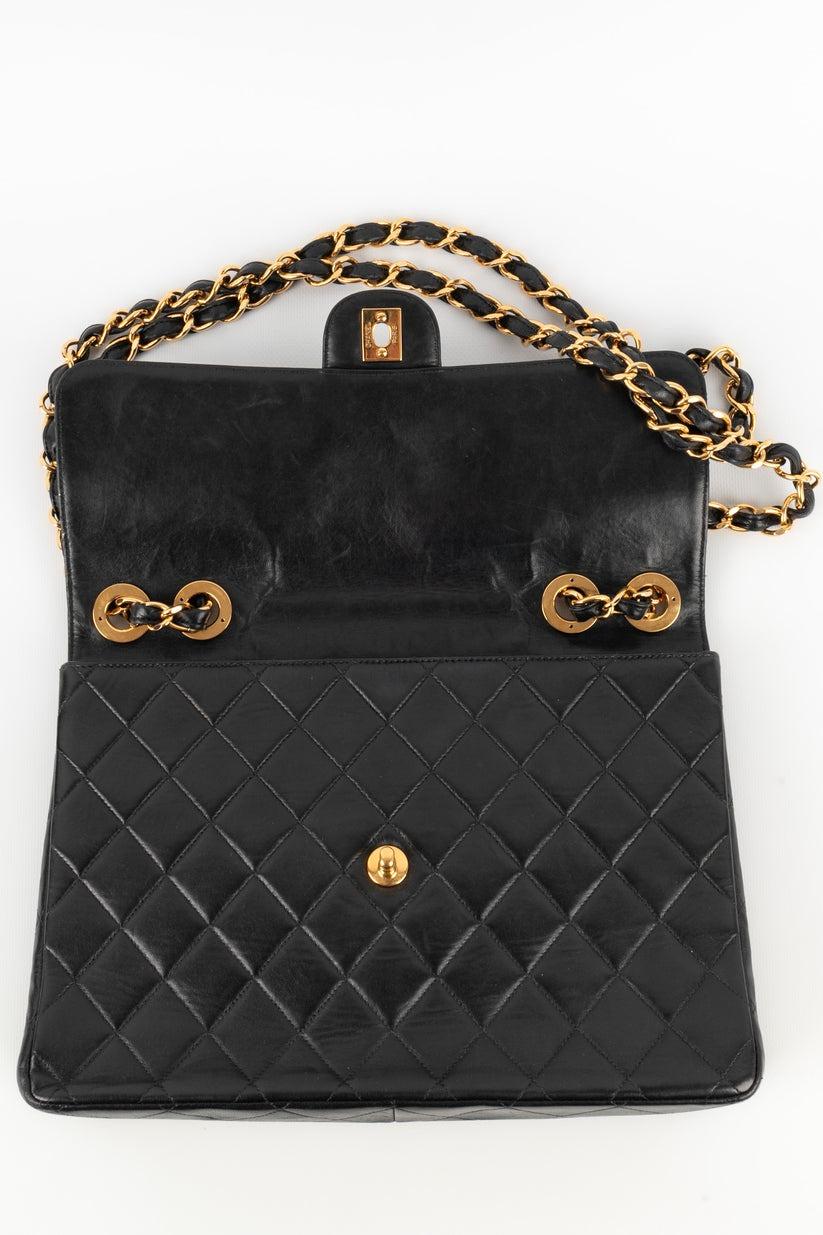 Chanel Quilted Black Leather Timeless Bag, 2000/2002 For Sale 5