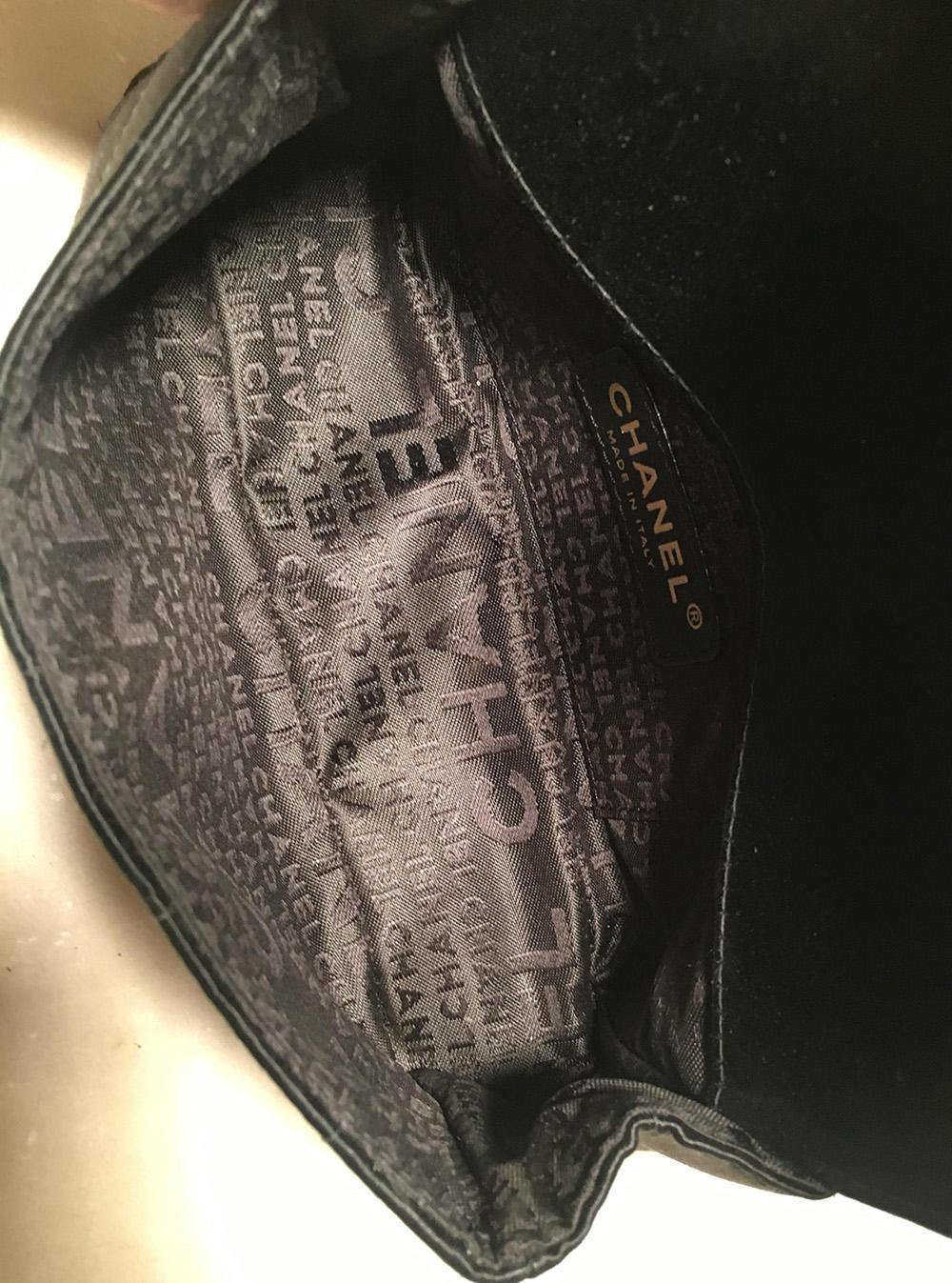Chanel Quilted Black Silk Mini Camellia Classic Flap Shoulder Bag 4