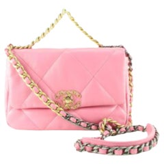 Chanel 19 Pink - 189 For Sale on 1stDibs  chanel 19 neon pink, chanel 19  hot pink, chanel 19 pink bag