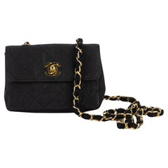 Chanel Quilted Canvas Mini Flap Bag