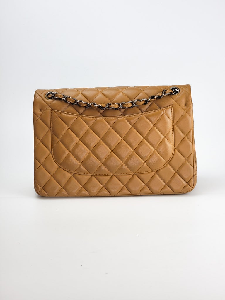 tas shoulder-bag Chanel Quilted Lambskin Elegant CC Large Flap Caramel GHW  #23 Shoulder Bag