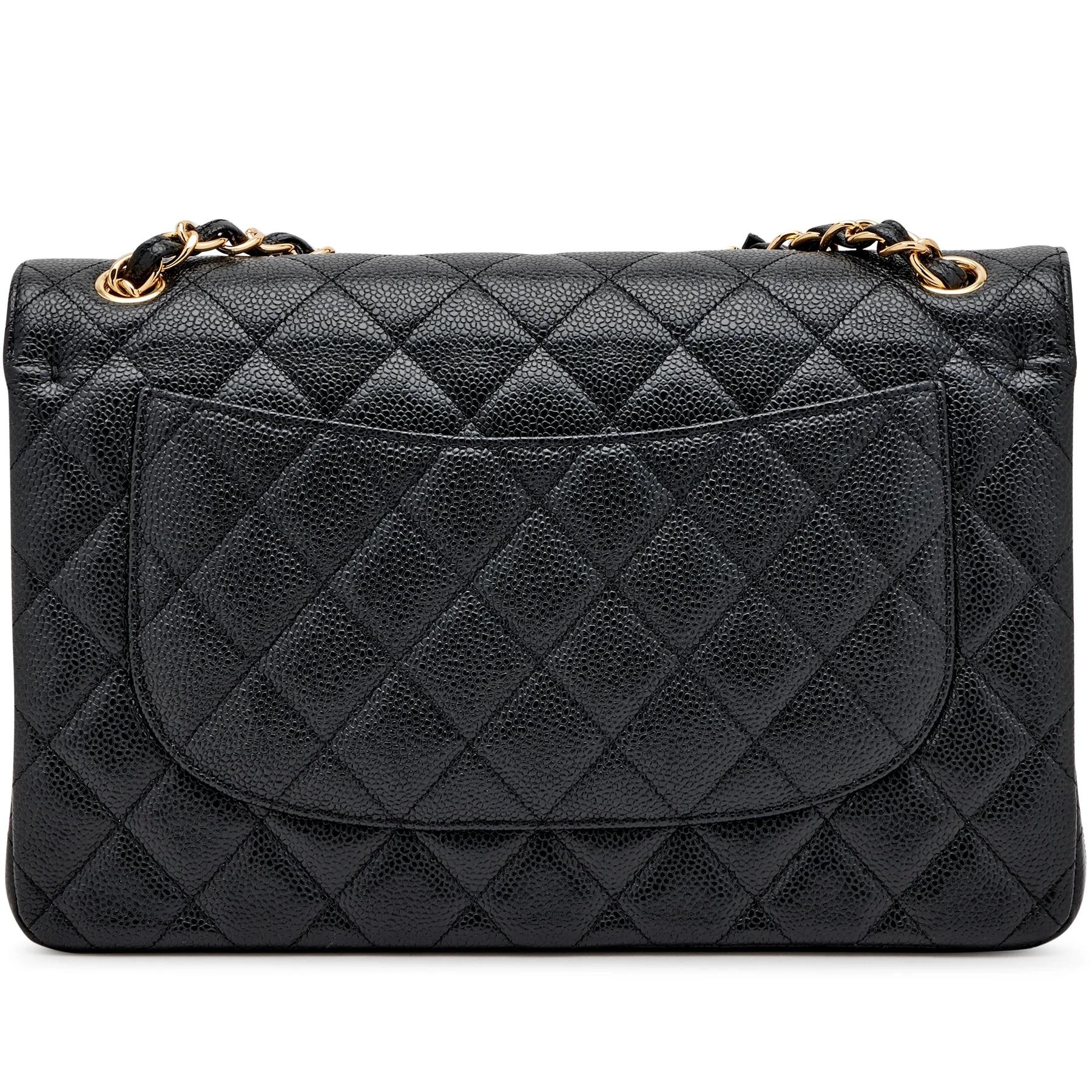 Timeless Elegance: This bag is a timeless classic that has been a staple in the fashion world for decades. Its design is instantly recognizable and exudes elegance.

Size: The Jumbo Classic Double Flap Bag is larger than the Medium and Small sizes,