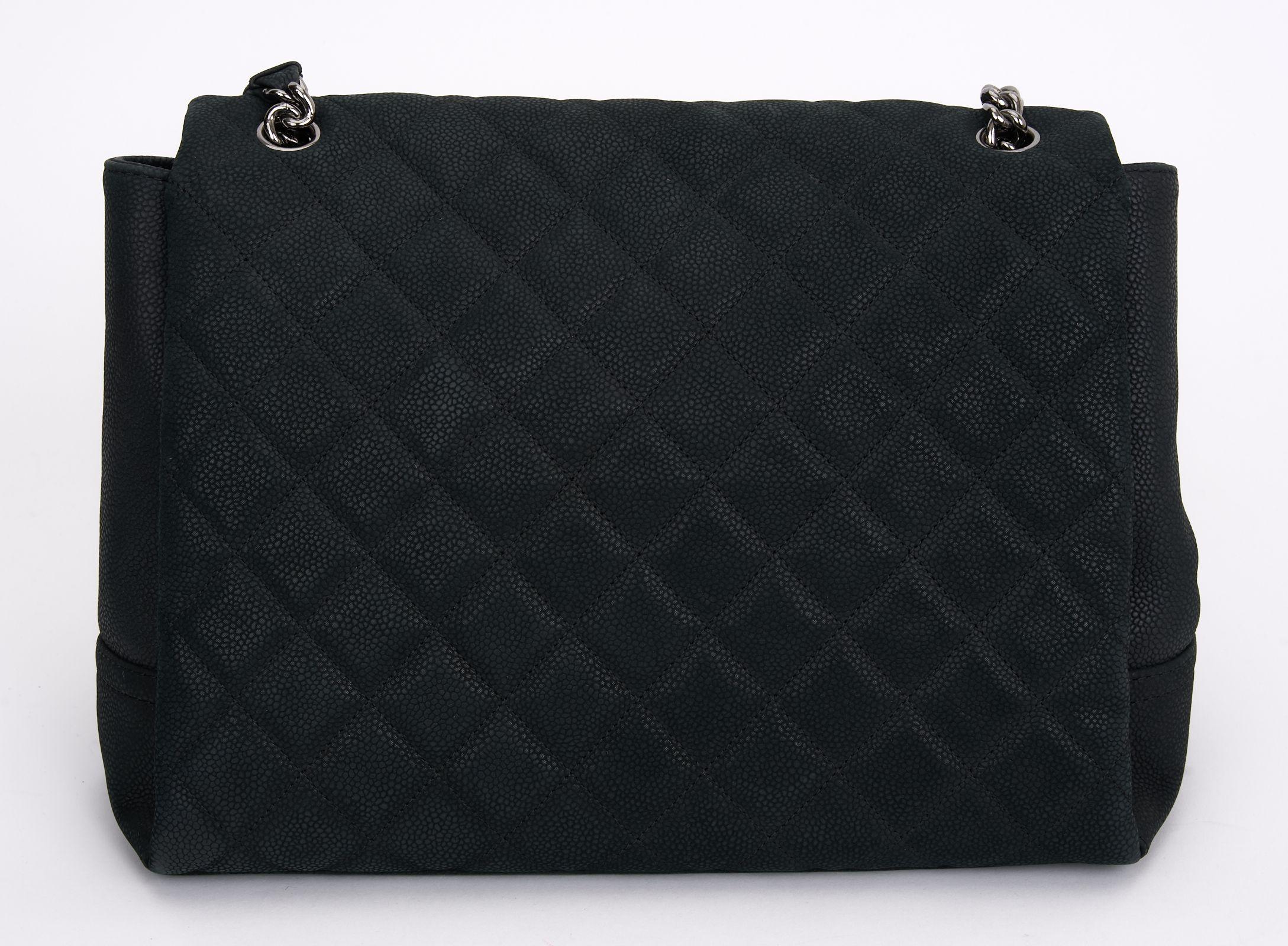 Chanel Quilted Caviar Lady Pearly Flap In Excellent Condition For Sale In West Hollywood, CA