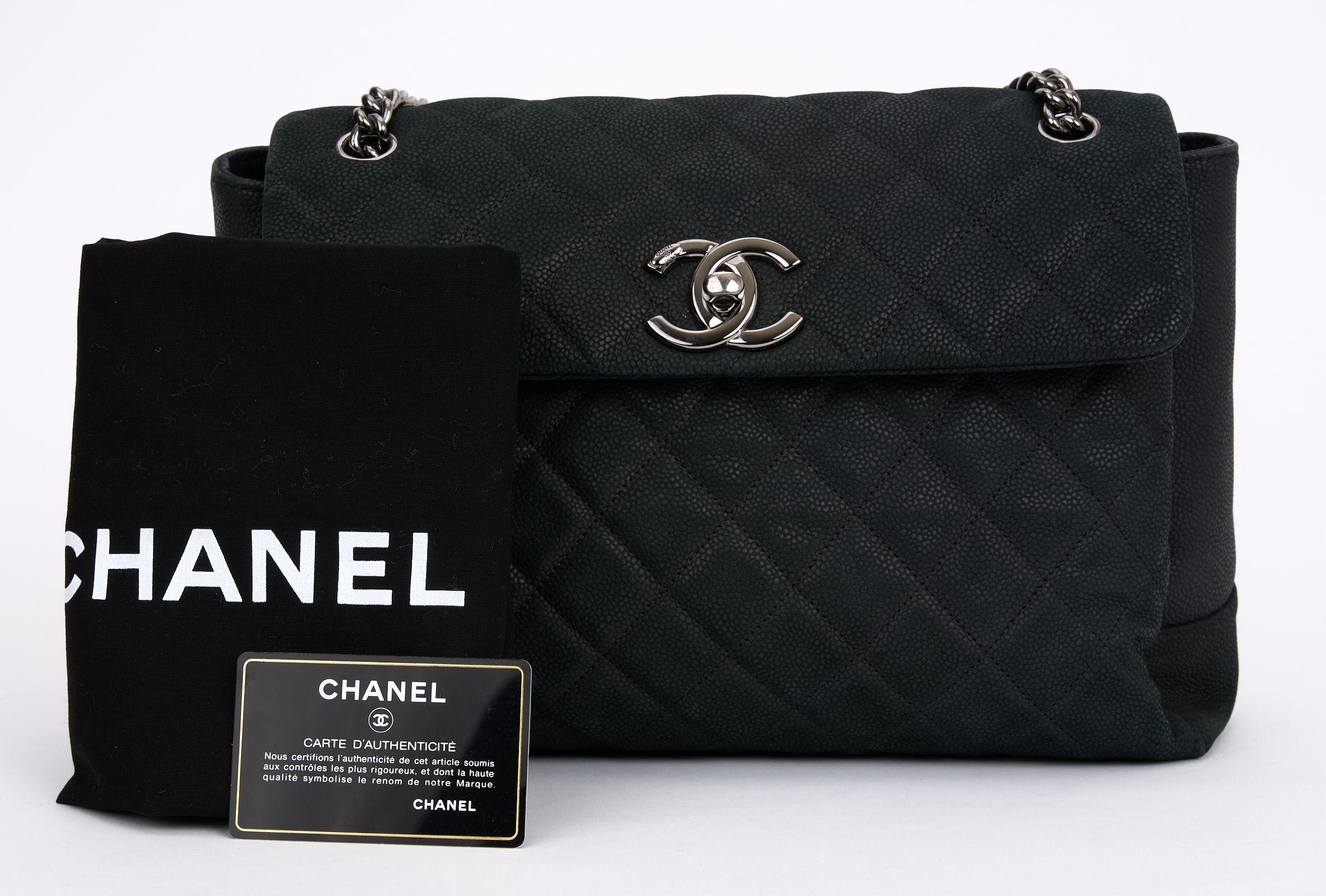 Chanel Quilted Caviar Lady Pearly Flap For Sale 3