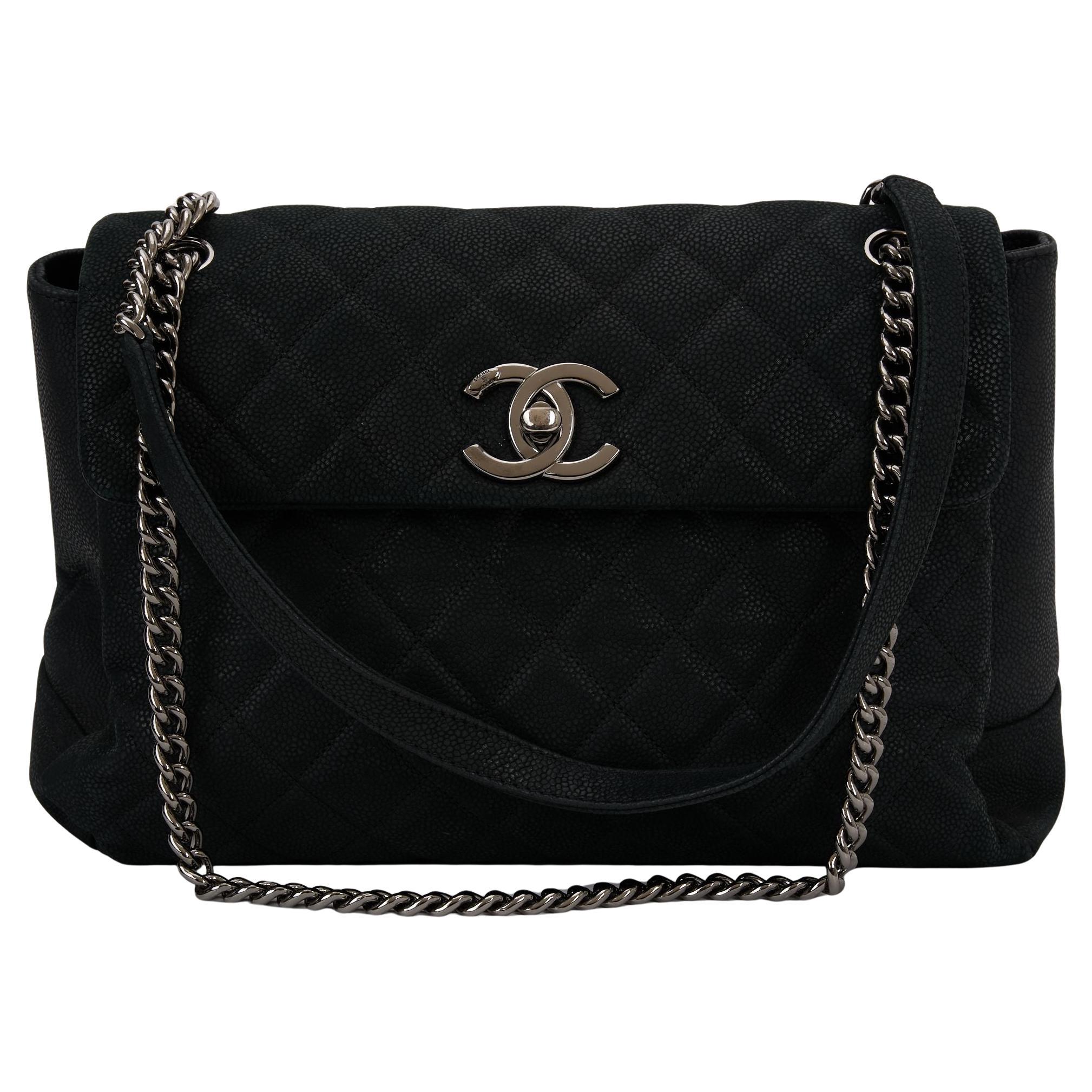 Chanel Quilted Caviar Lady Pearly Flap For Sale