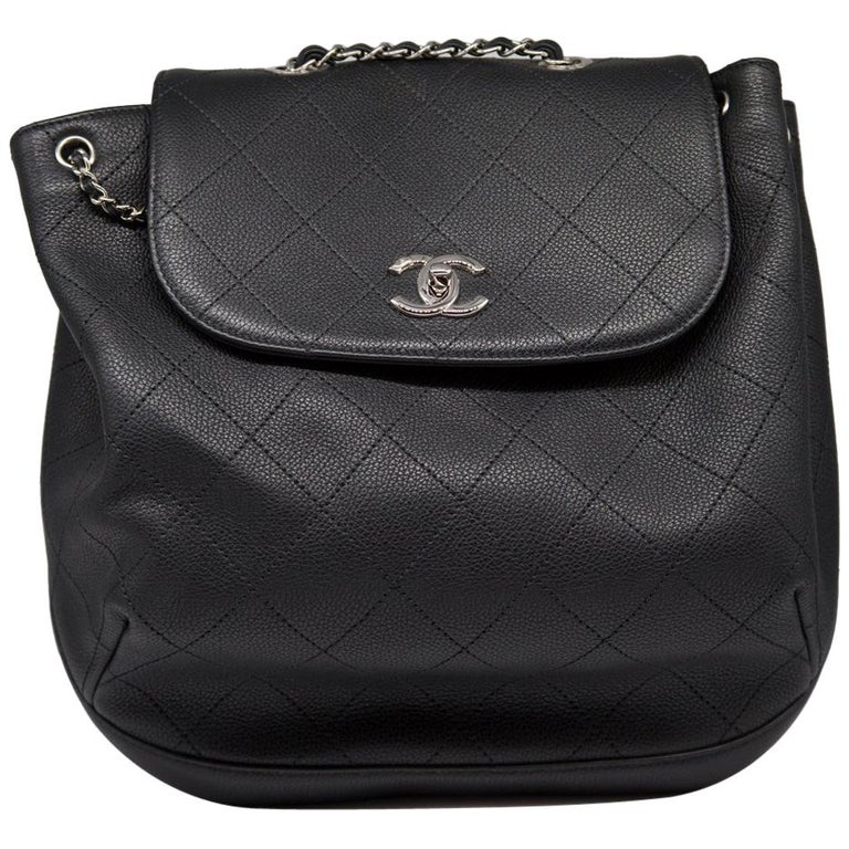 Chanel Quilted Caviar Leather Backpack at 1stDibs