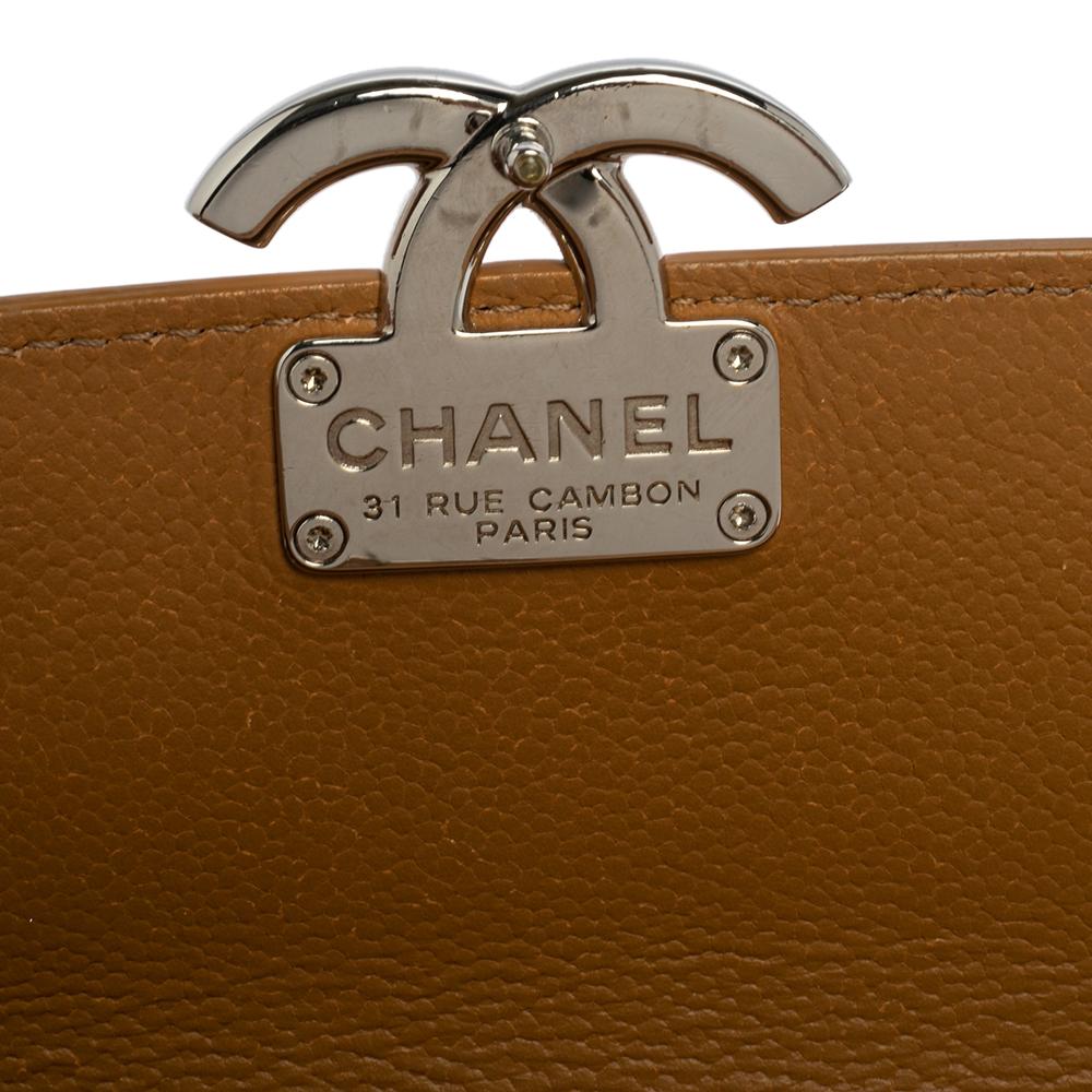 Chanel Quilted Caviar Leather Small CC Box Flap Bag 6