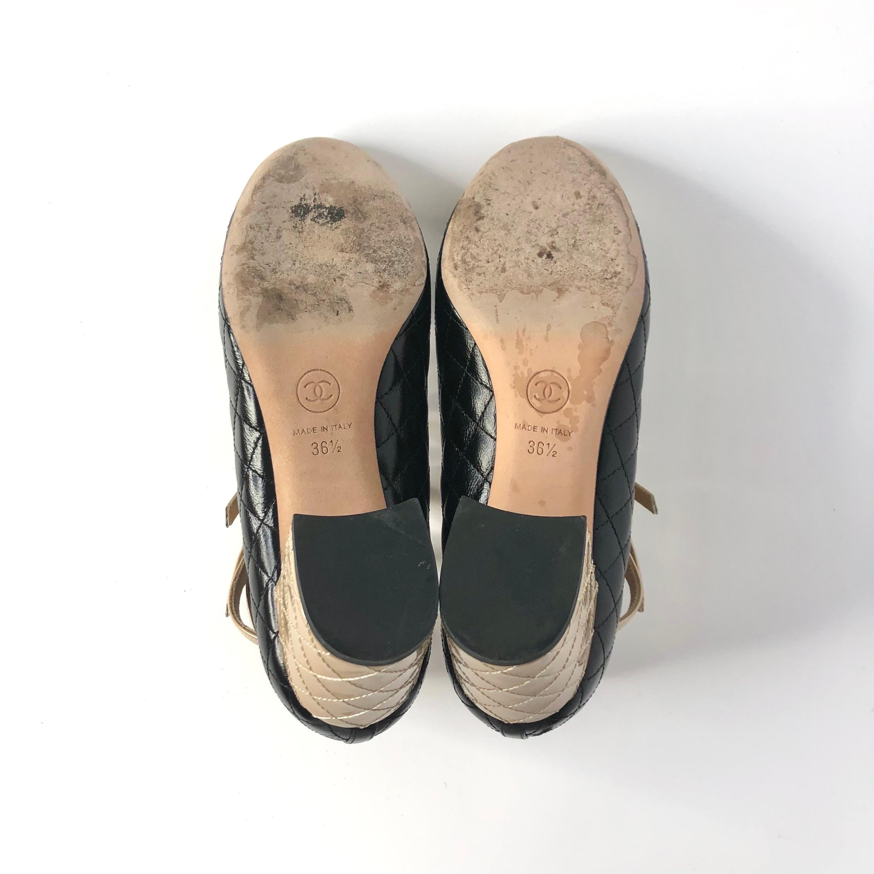 Chanel Acolchado CC Logo 2017 Crucero Charol Maryjane Plataforma Bombas 36.5 en venta 3