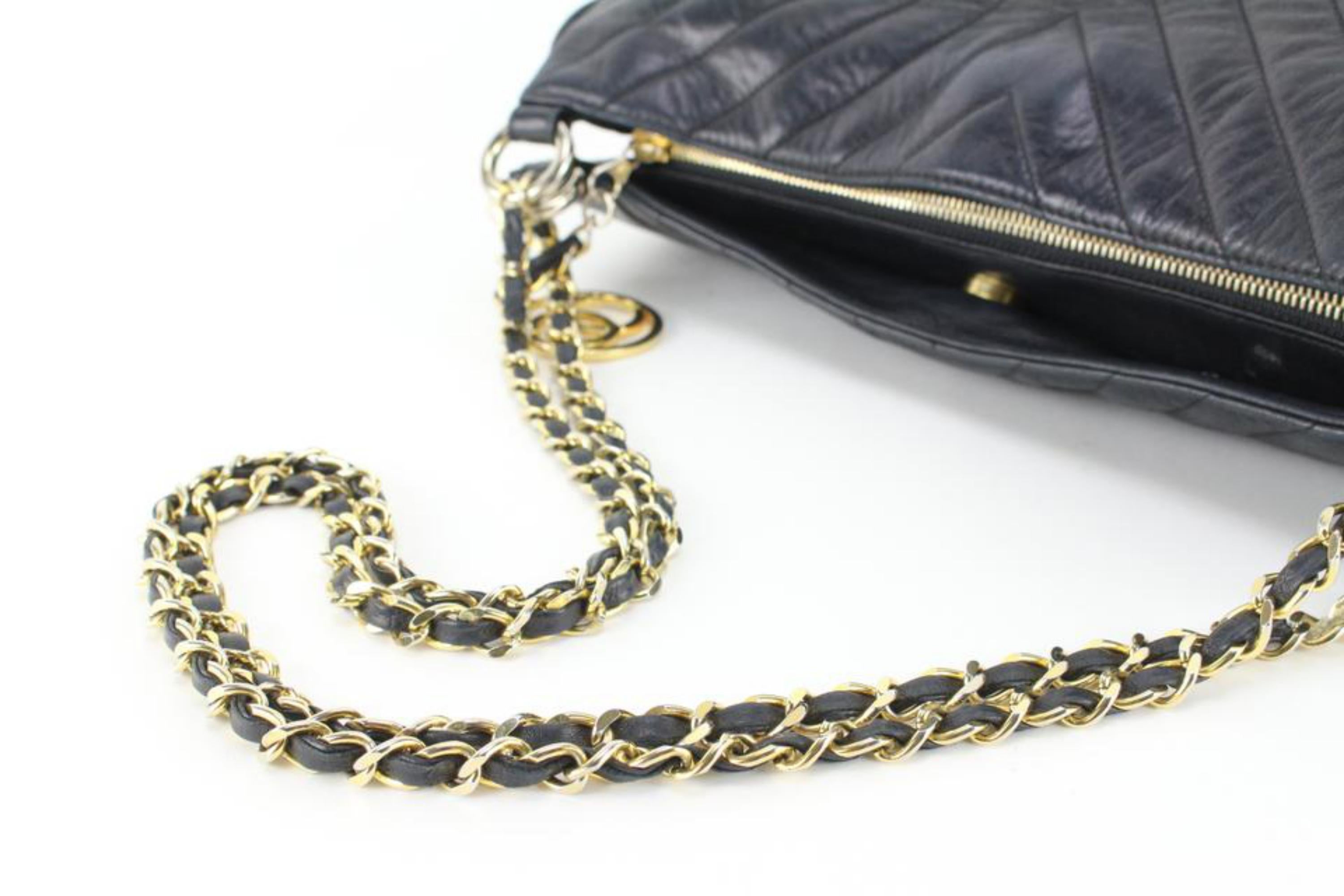 Chanel Quilted Chevron Lambskin Chain Shoulder Bag 60ck816s For Sale 4