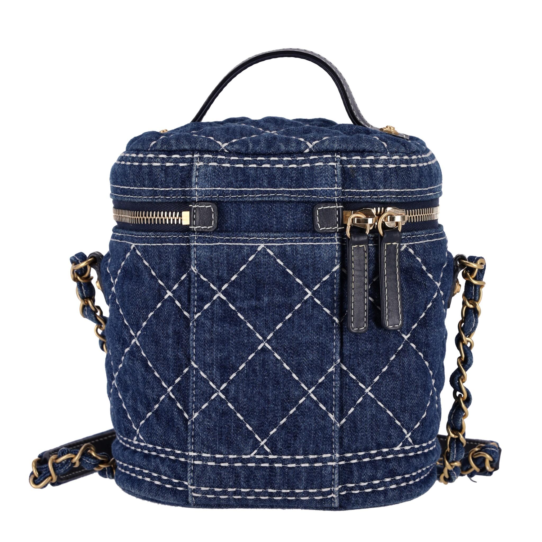 Borsa Chanel in denim trapuntata In condizioni ottime in vendita a London, GB