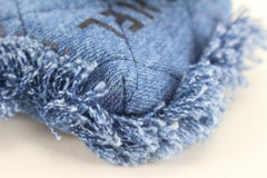 Chanel Quilted Denim Mood Graffiti Micro Flap Crossbody 99ck822s