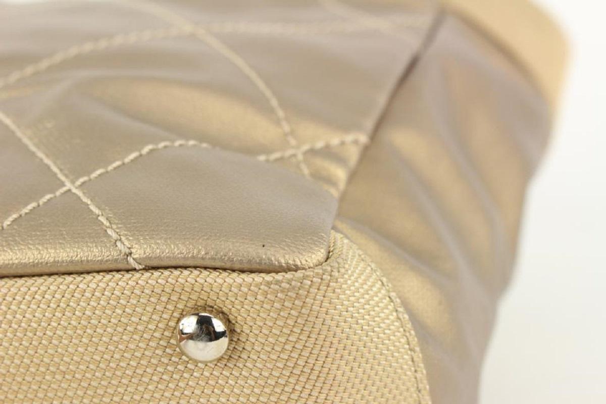 Chanel Gesteppte Gold Biarritz Shopper Tote Bag 98cas52 im Angebot 5