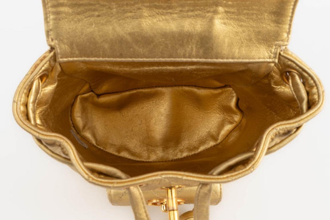 Chanel Quilted Golden Lamb Leather Backpack, 1991-1994 For Sale 6