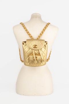 Chanel Quilted Golden Lamb Leather Backpack, 1991-1994