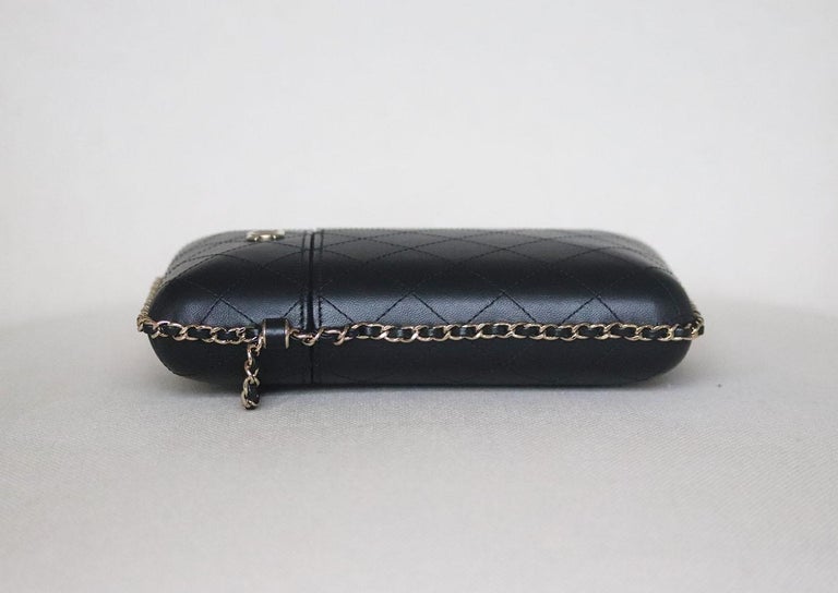 Wallet On Chain Chanel Flap Card Holder with Cuff Black Lambskin Gold  Hardware ref.894294 - Joli Closet