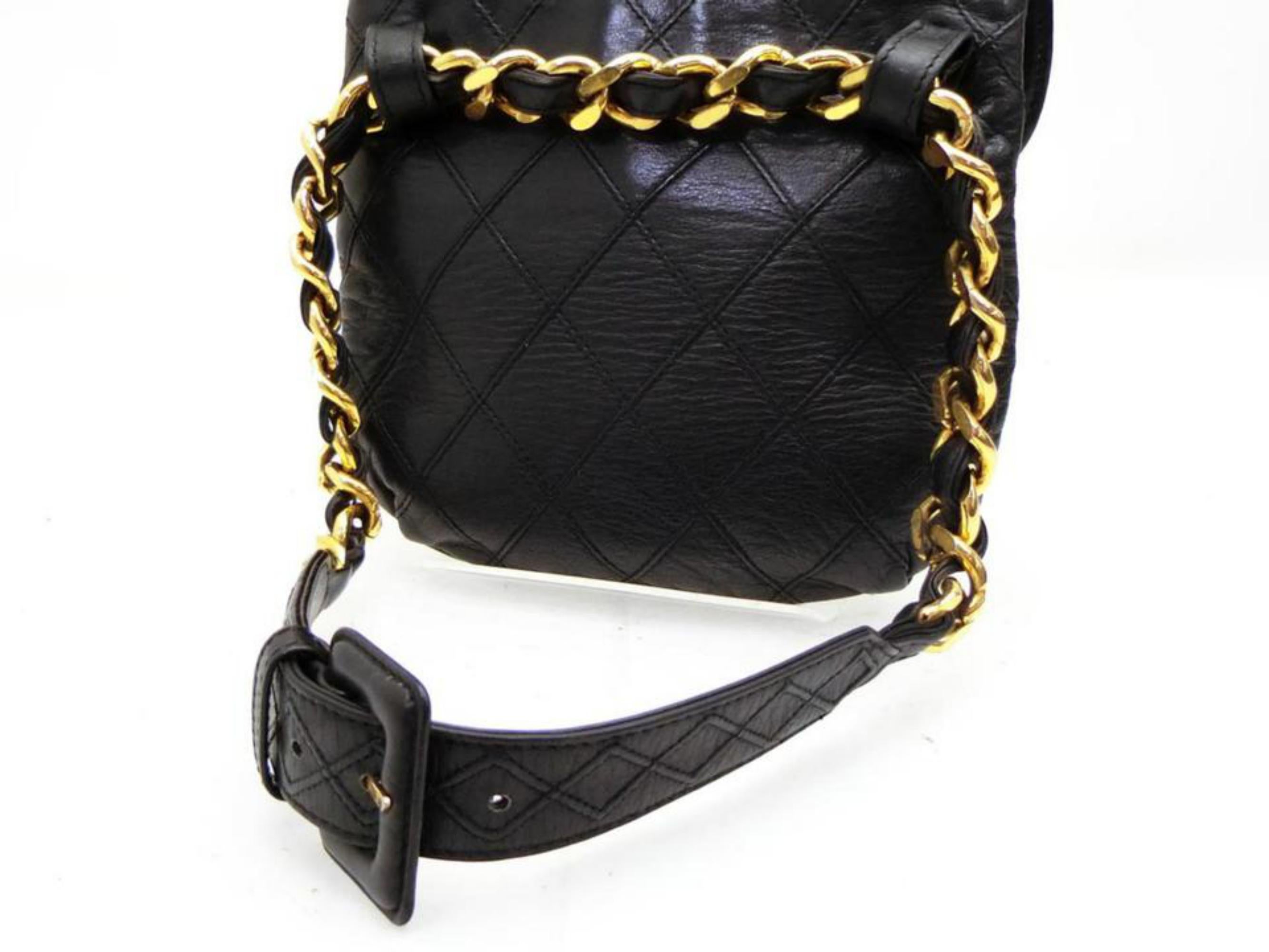 Chanel Quilted Lambskin Chain Waist Pouch Fanny Pack 228921 Cross Body Bag For Sale 1