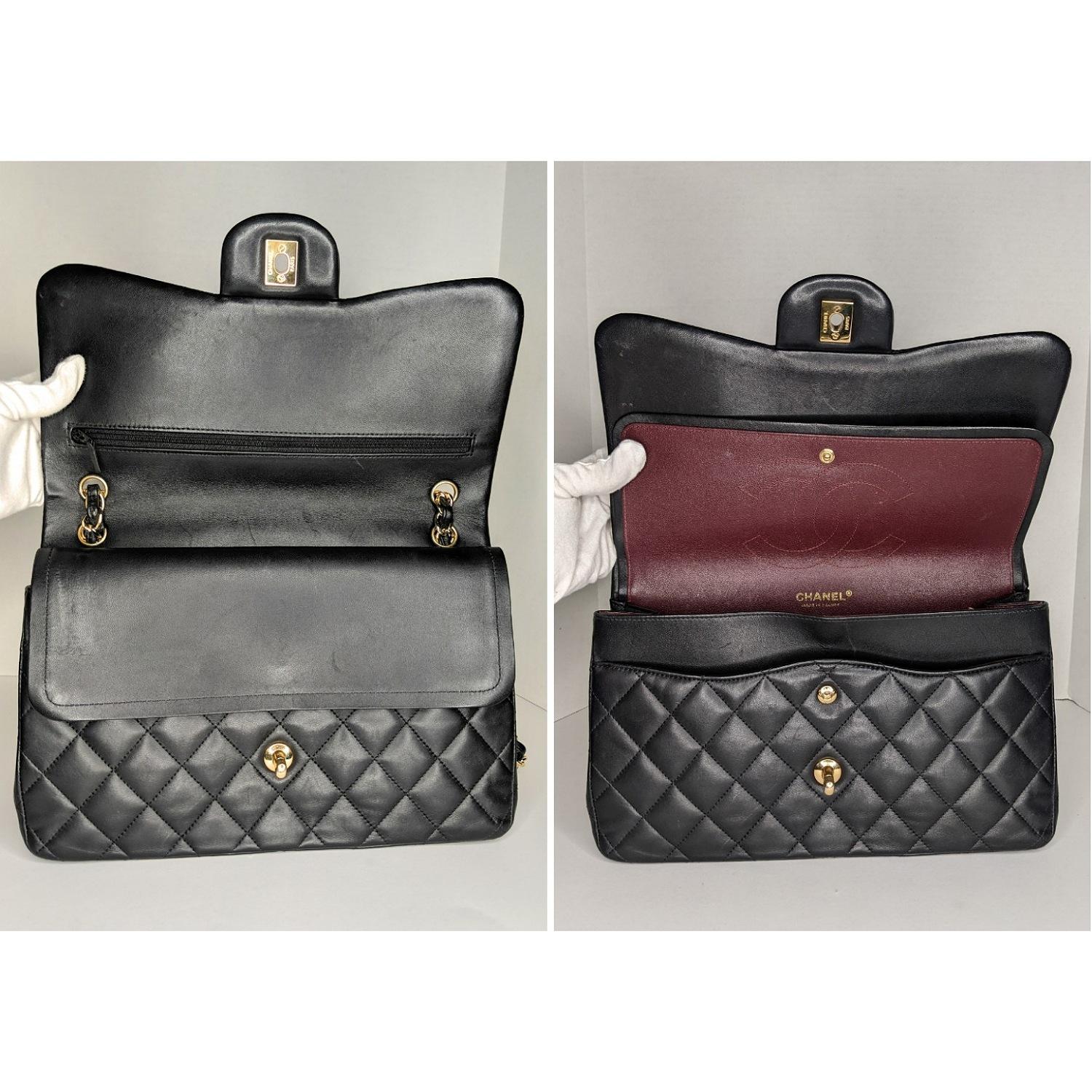 Chanel Quilted Lambskin Classic Double Jumbo Flap 2