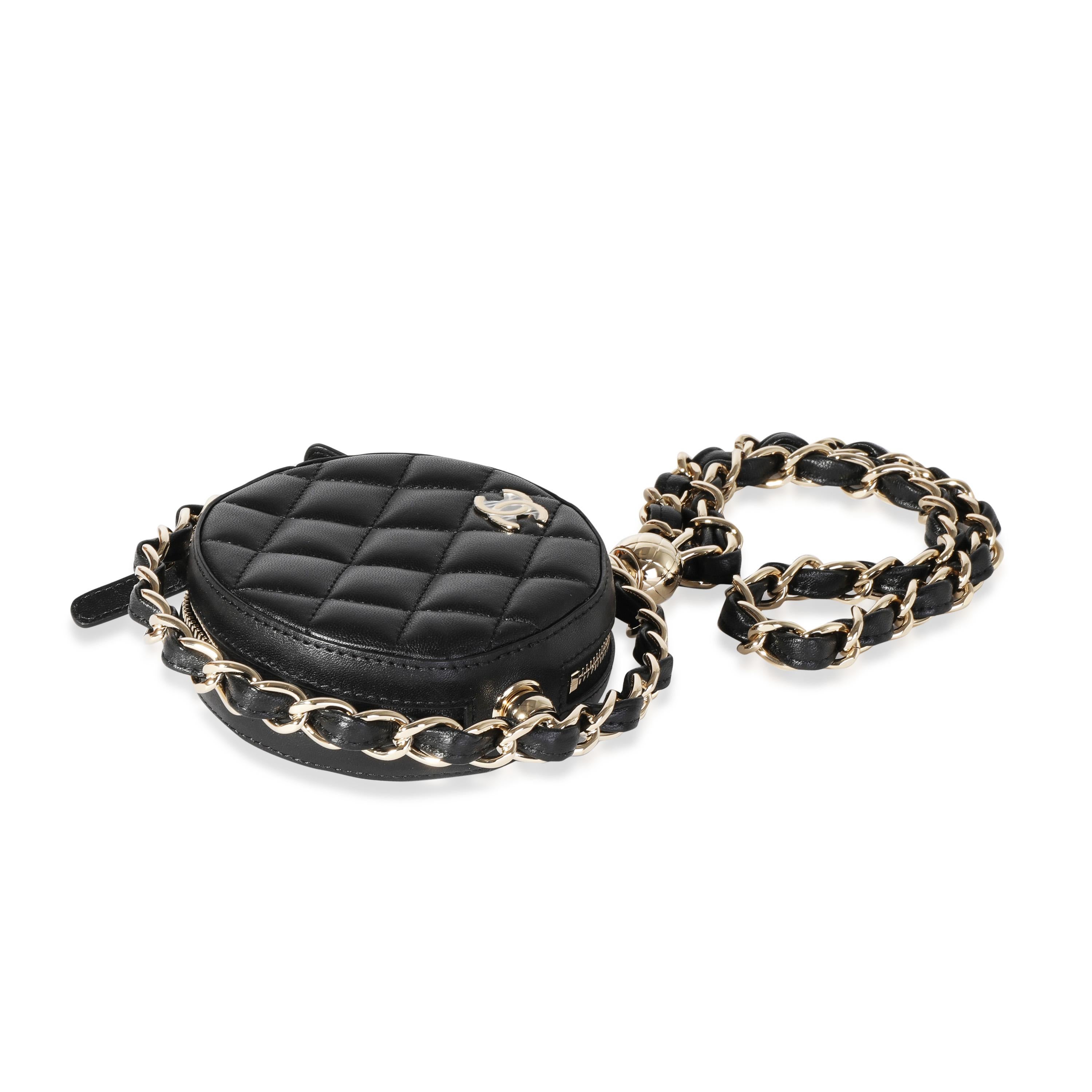 chanel quilted lambskin clutch bag