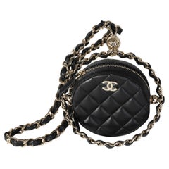 Chanel Quilted Lambskin Clutch with Chain