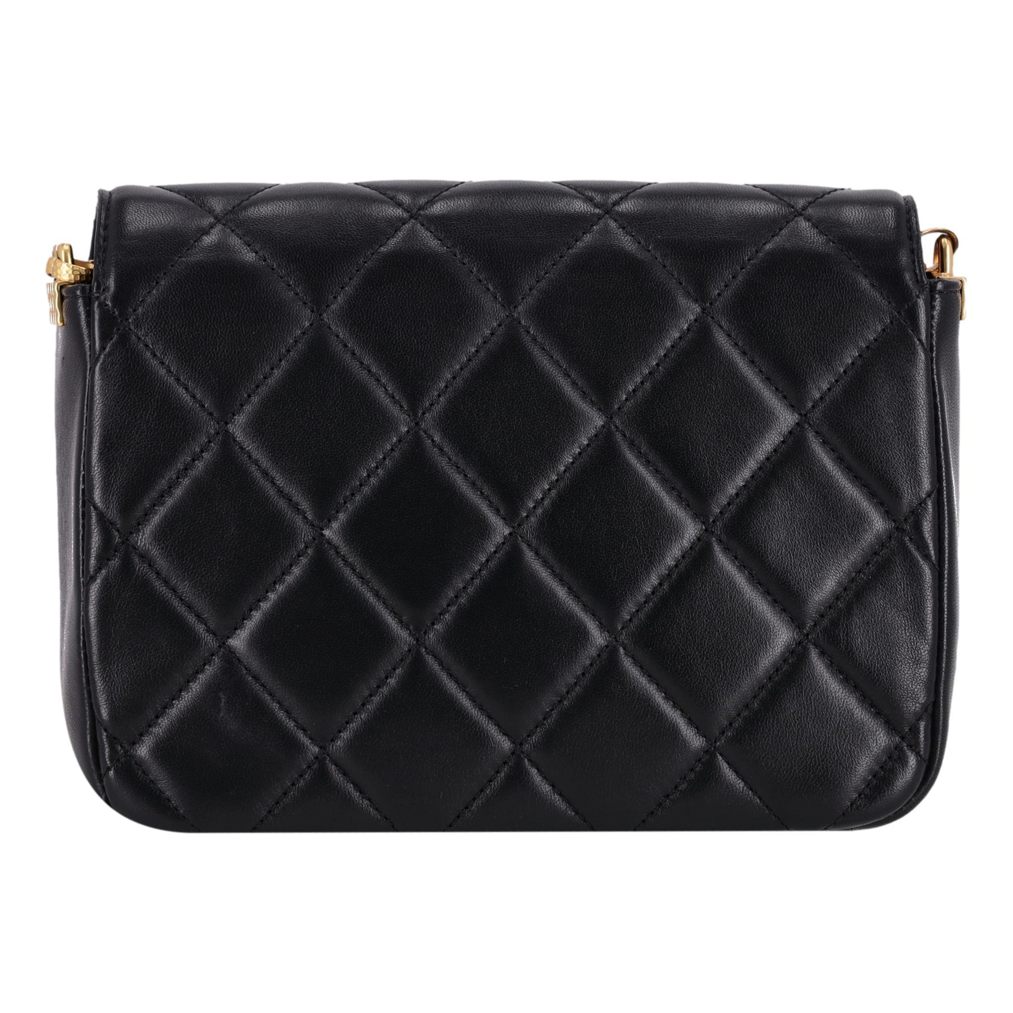 Chanel Quilted Lambskin Flap Bag With Coco Chanel Coin Detail In Good Condition In London, GB