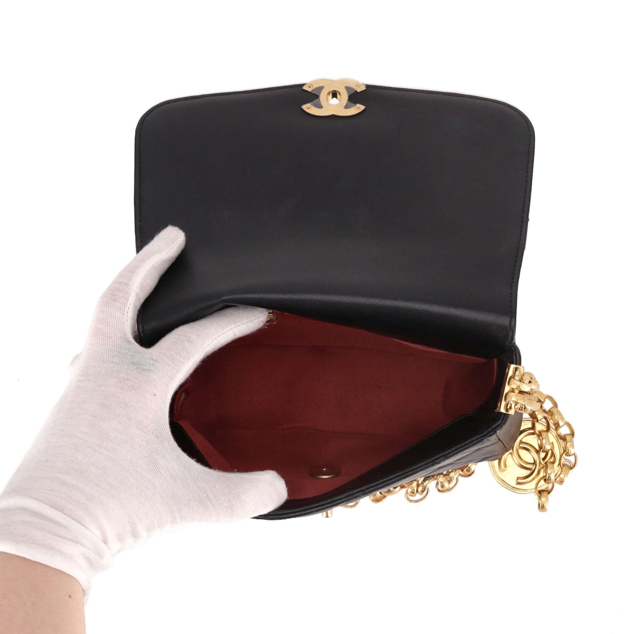 Chanel Quilted Lambskin Flap Bag With Coco Chanel Coin Detail 1