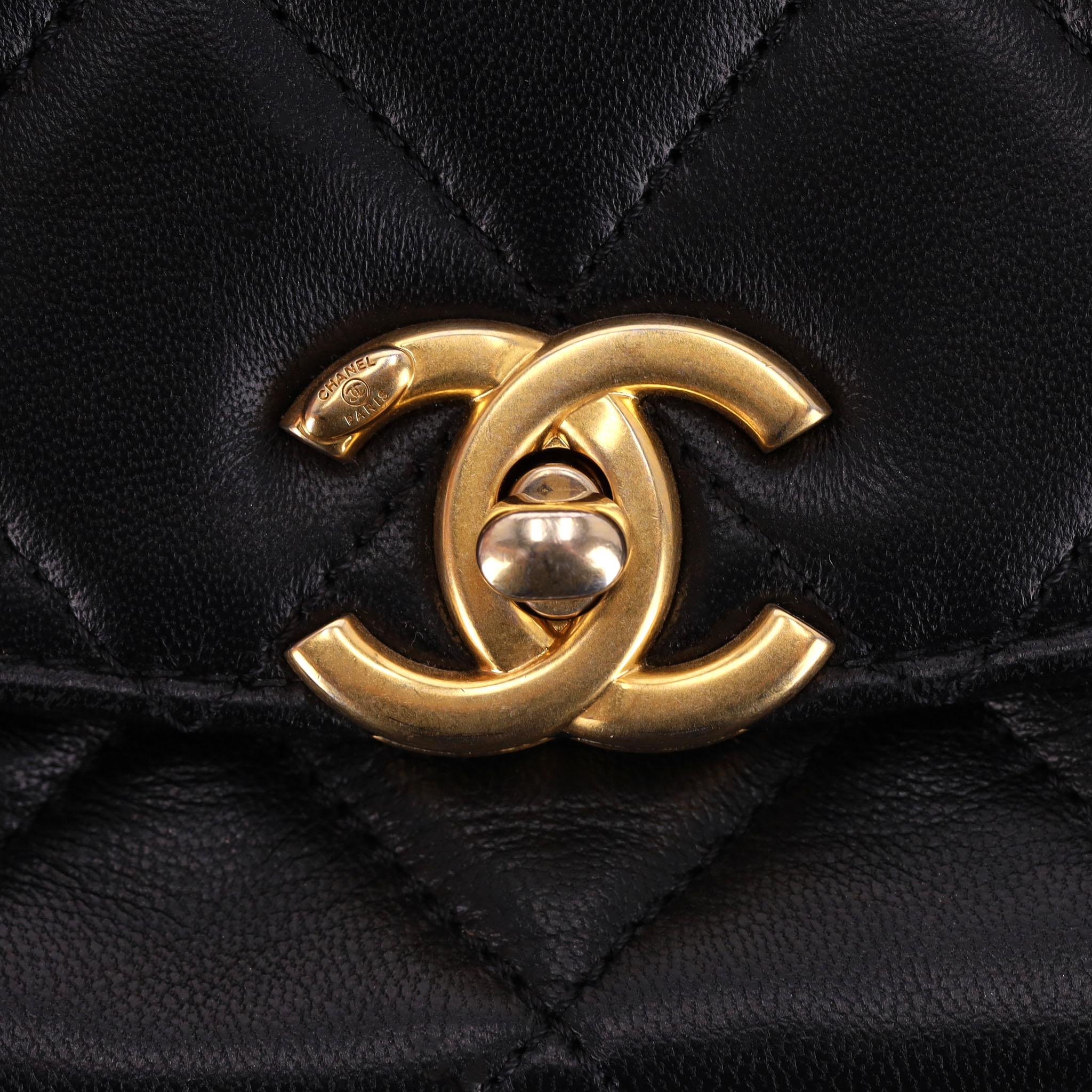 Chanel Quilted Lambskin Flap Bag With Coco Chanel Coin Detail 4