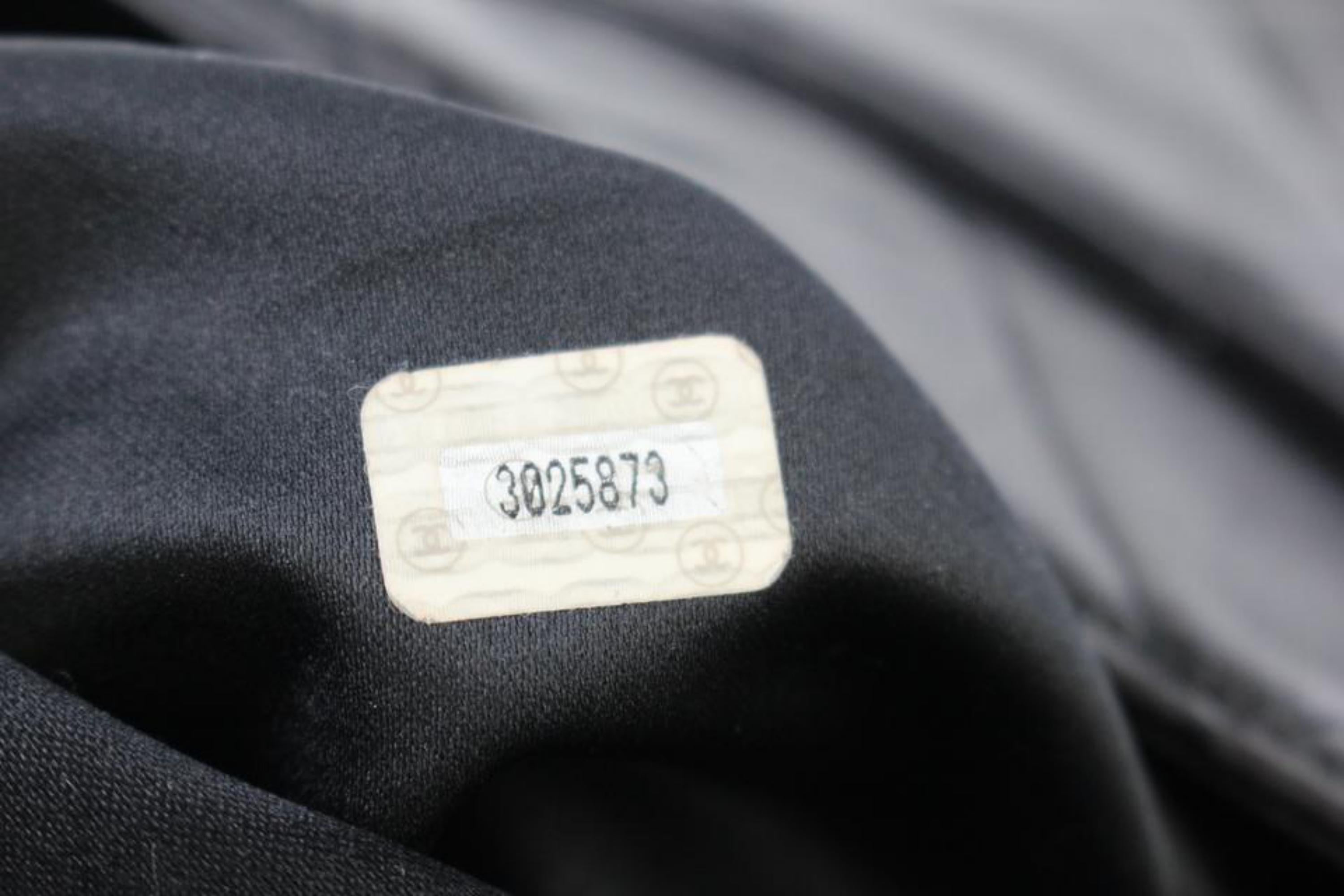 Women's Chanel Quilted Lambskin Fringe Tassle Tote 221807 Black Leather Shoulder Bag For Sale