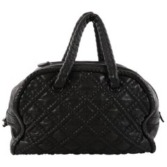 Chanel Quilted Lambskin Large Hidden Chain Bowler Bag