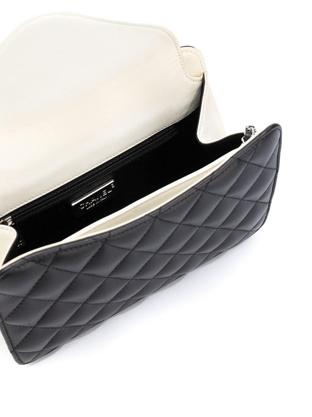 Black Chanel Quilted Lambskin Shoulder Bag