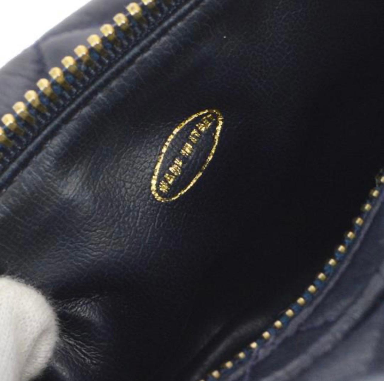 Chanel Quilted Lambskin Vintage Fanny Pack Waist Belt Bum Bag, 1990s  For Sale 1