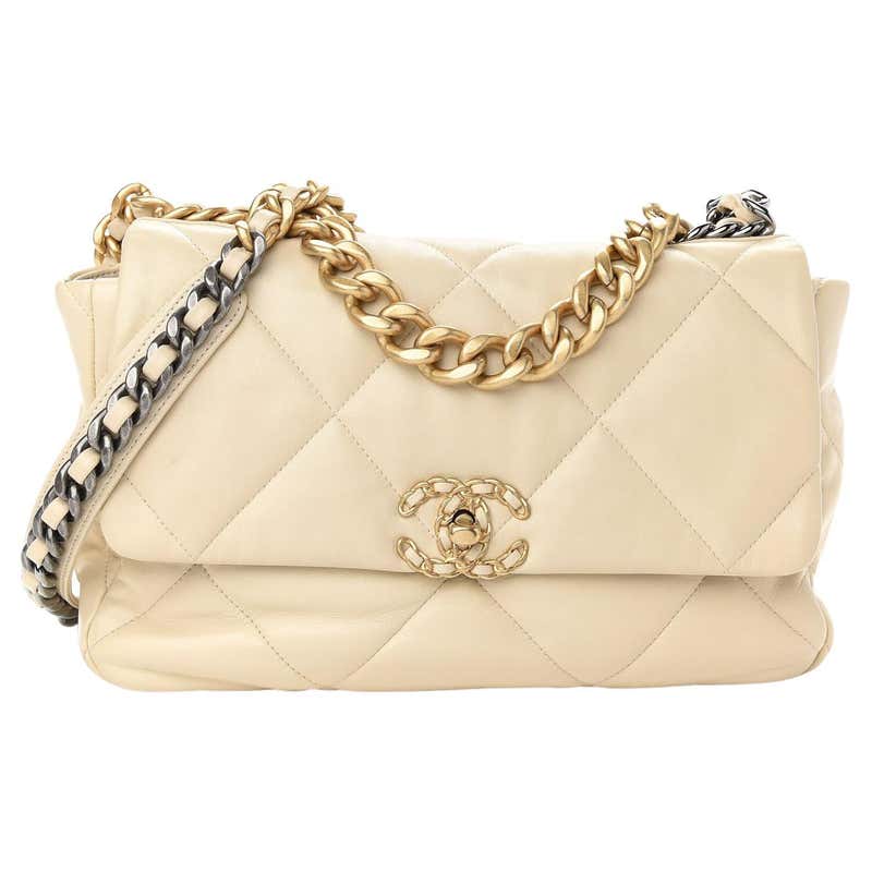 Chanel Vintage Rare 1990s Quilted Logo Letters Maxi Jumbo Classic Flap ...
