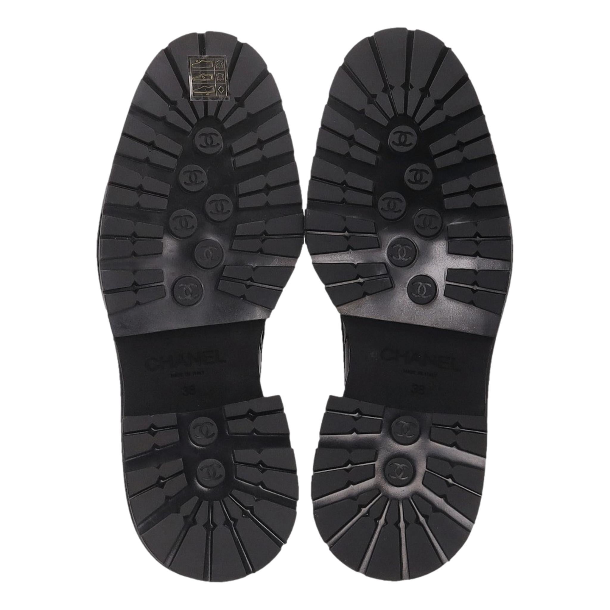 Chanel Quilted Leather 'CC' Logo Loafers 1