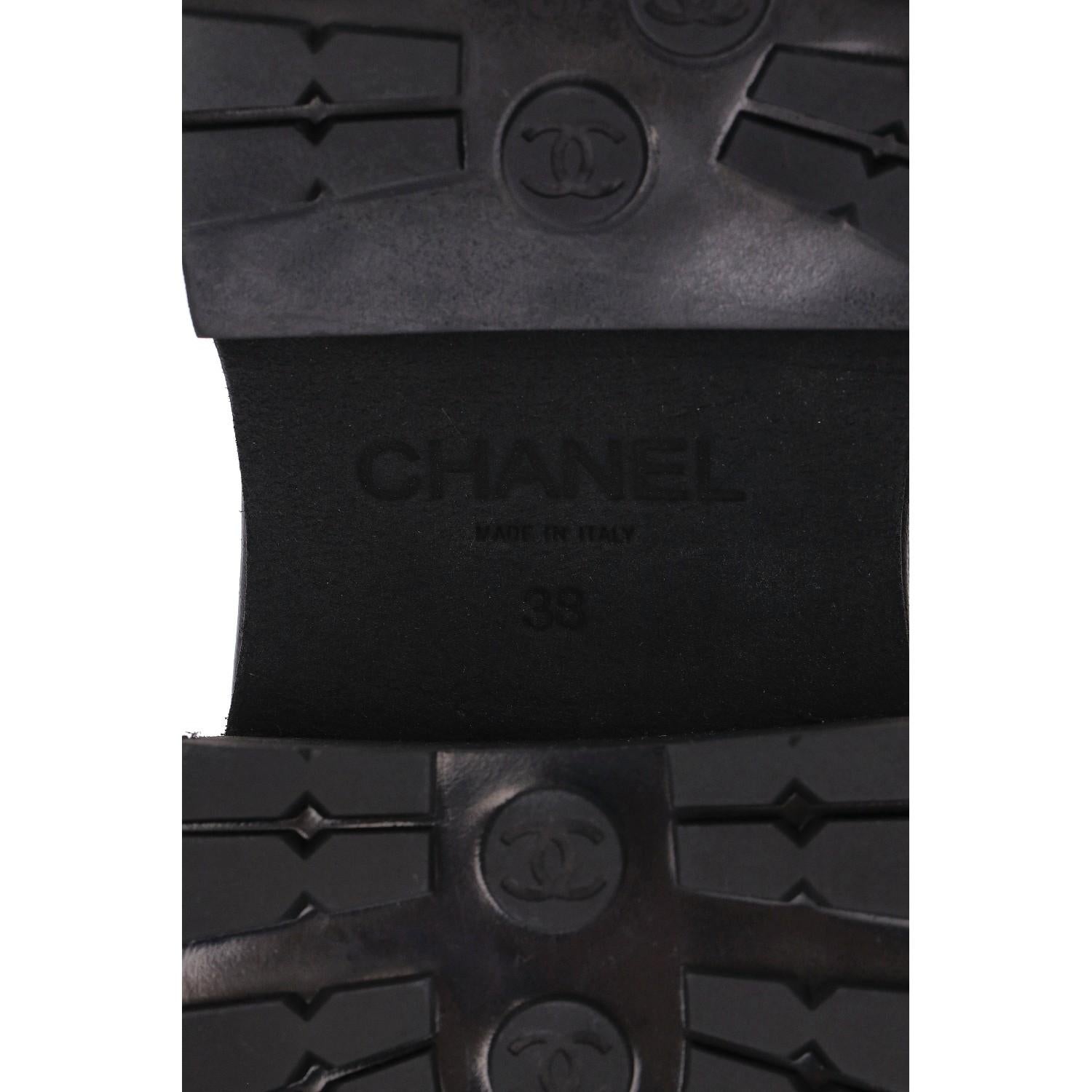 Chanel Quilted Leather 'CC' Logo Loafers 5