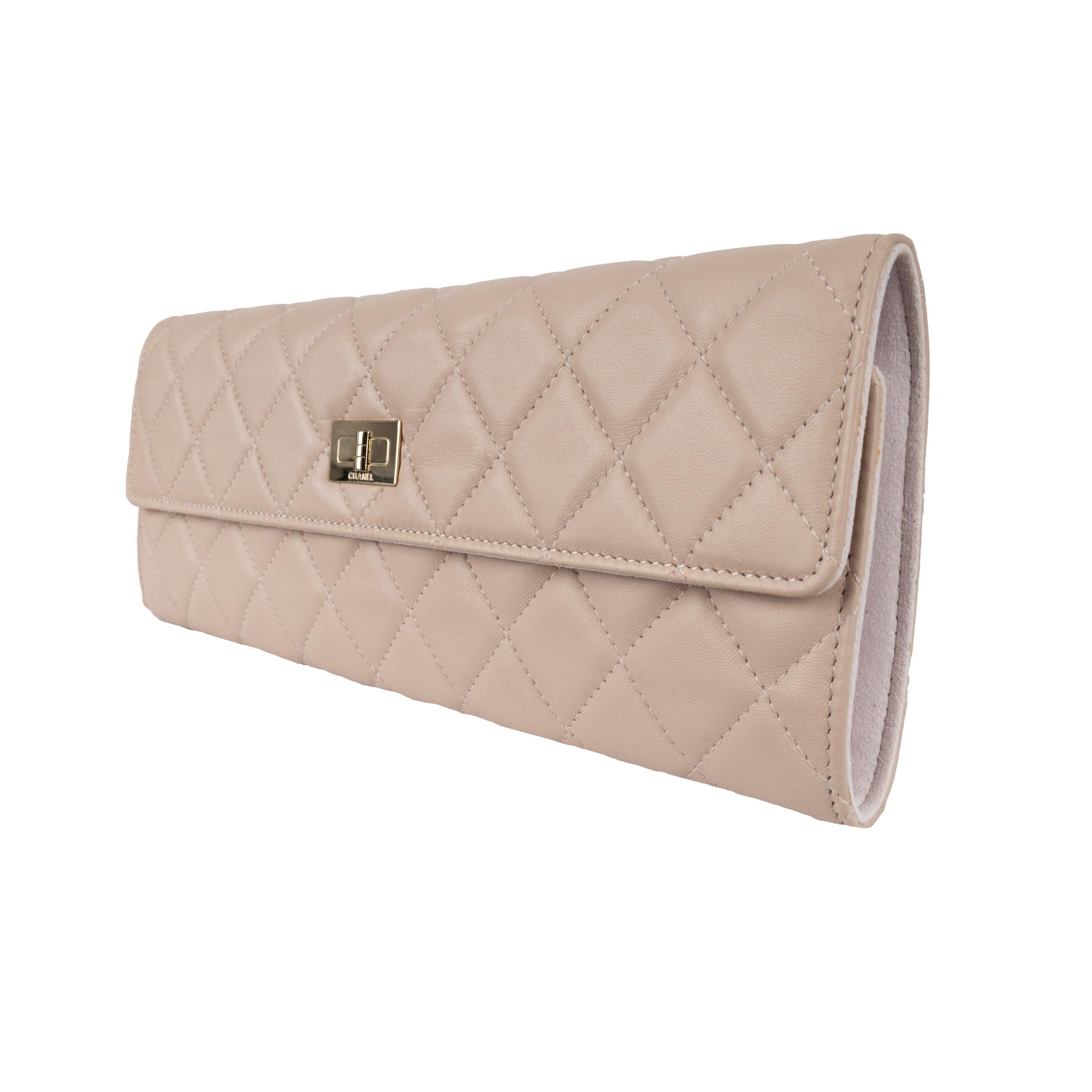 Brown Chanel Quilted Leather Jewelry Pouch - '10s