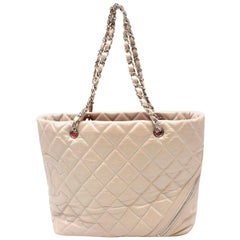 Chanel Quilted Leather Tote