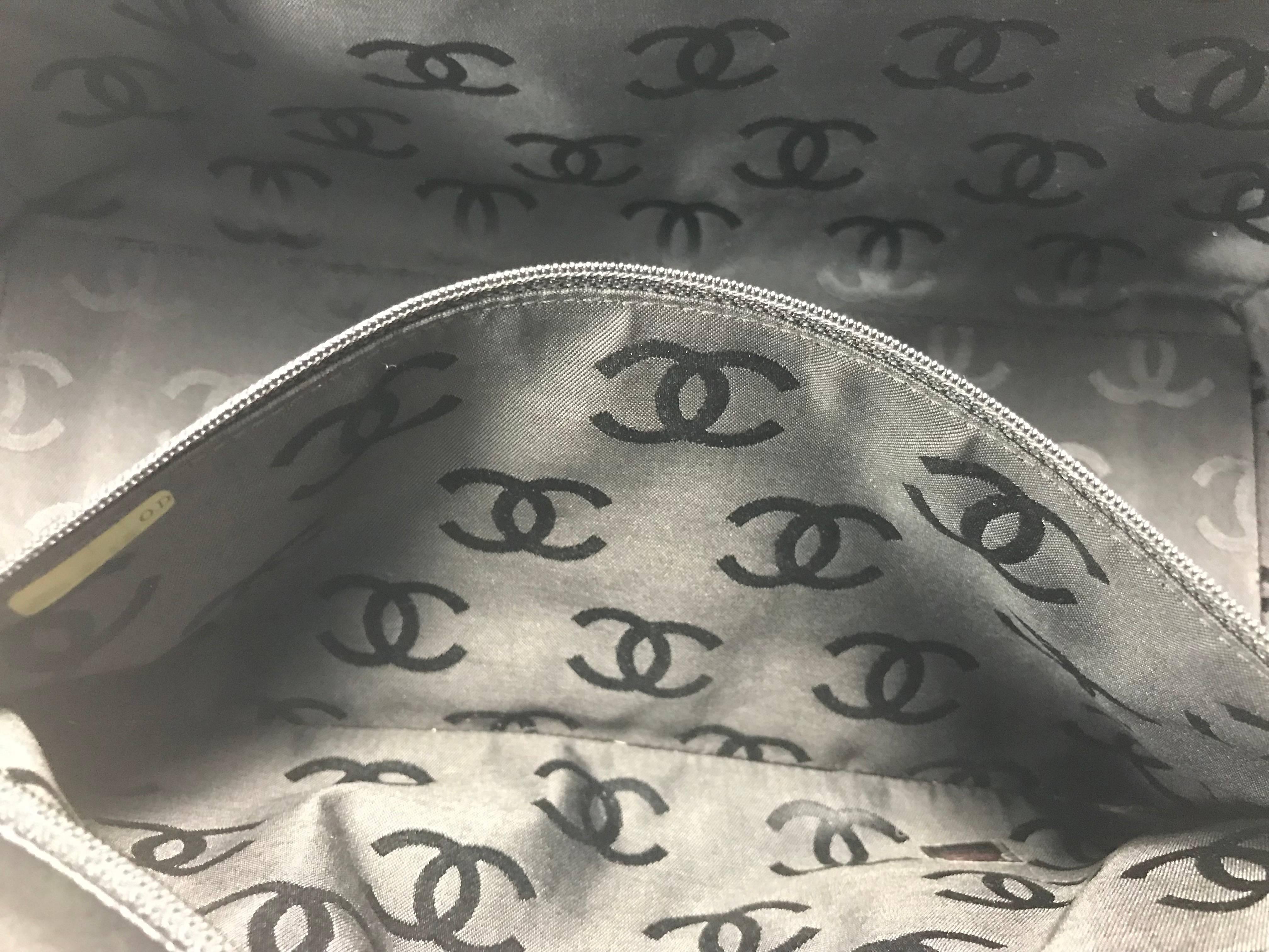 Chanel Quilted Leather Wild Stitch Tote in Black Tote Bag 4