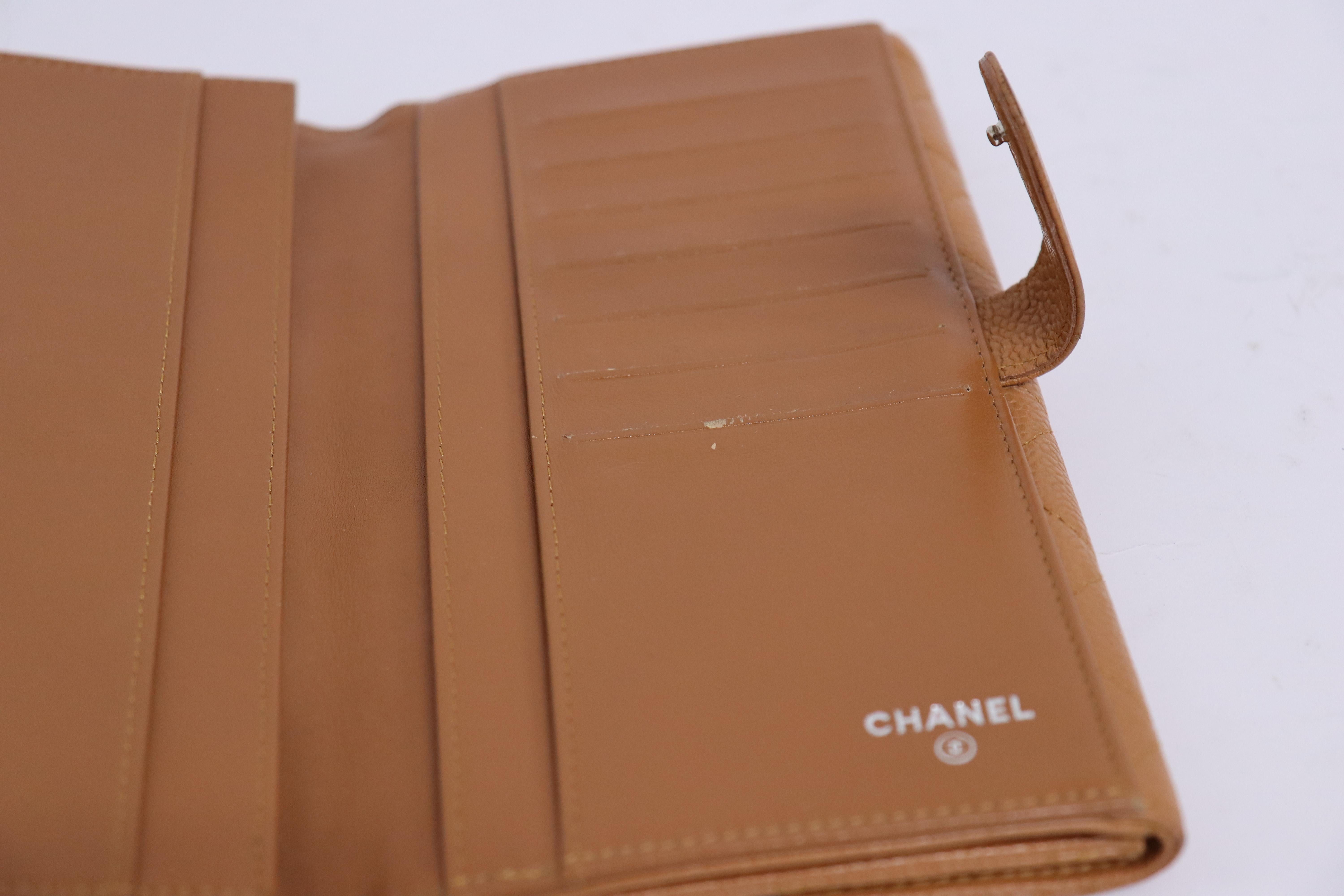 Chanel Quilted Long Flap Caviar Wallet 4