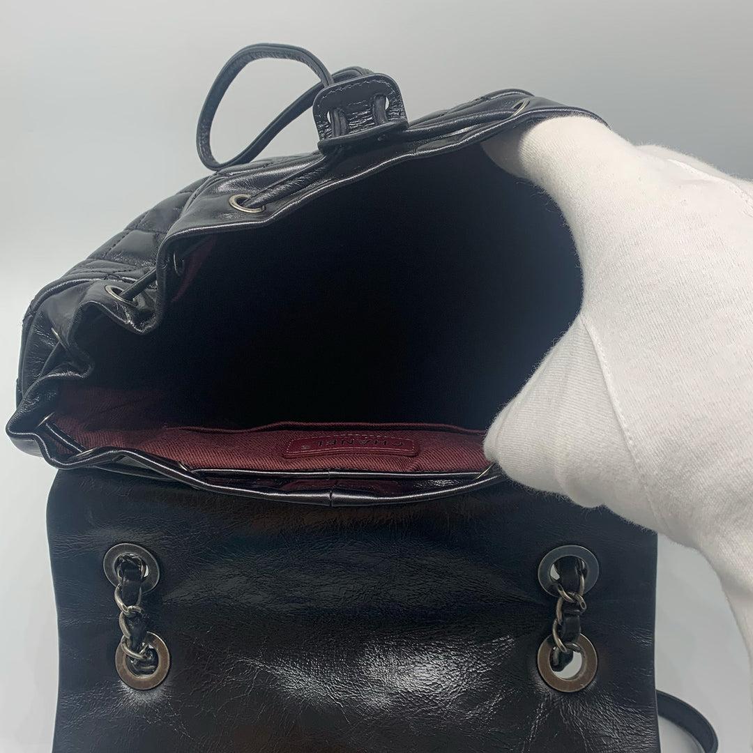 Chanel Quilted Mountain Backpack In Black For Sale 12
