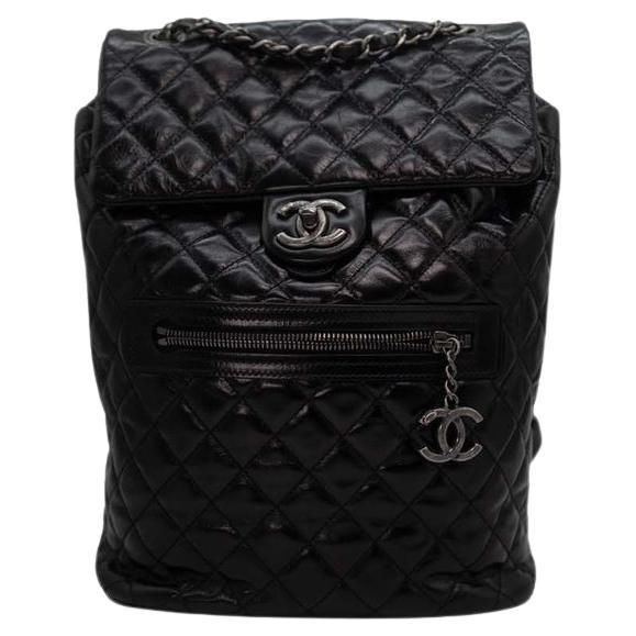 Chanel Quilted Mountain Backpack In Black For Sale