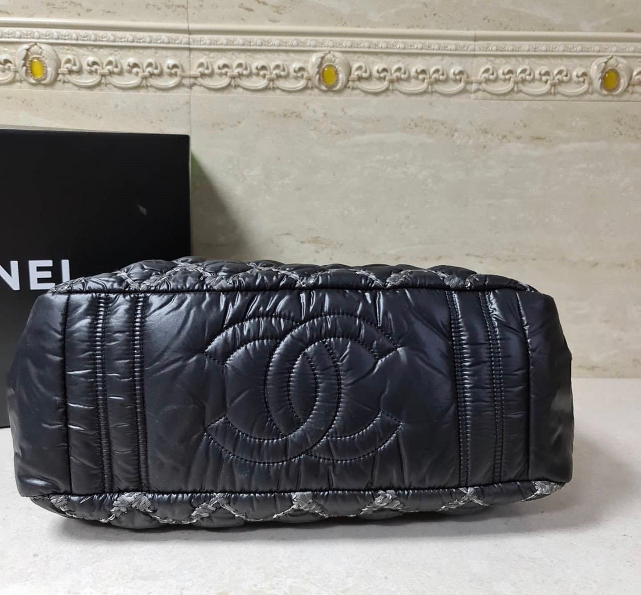 Women's Chanel Quilted Nylon Shoulder Bag Medium