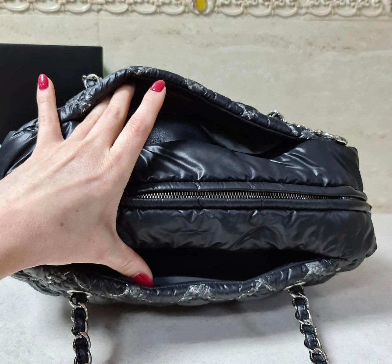 Chanel Quilted Nylon Shoulder Bag Medium 2