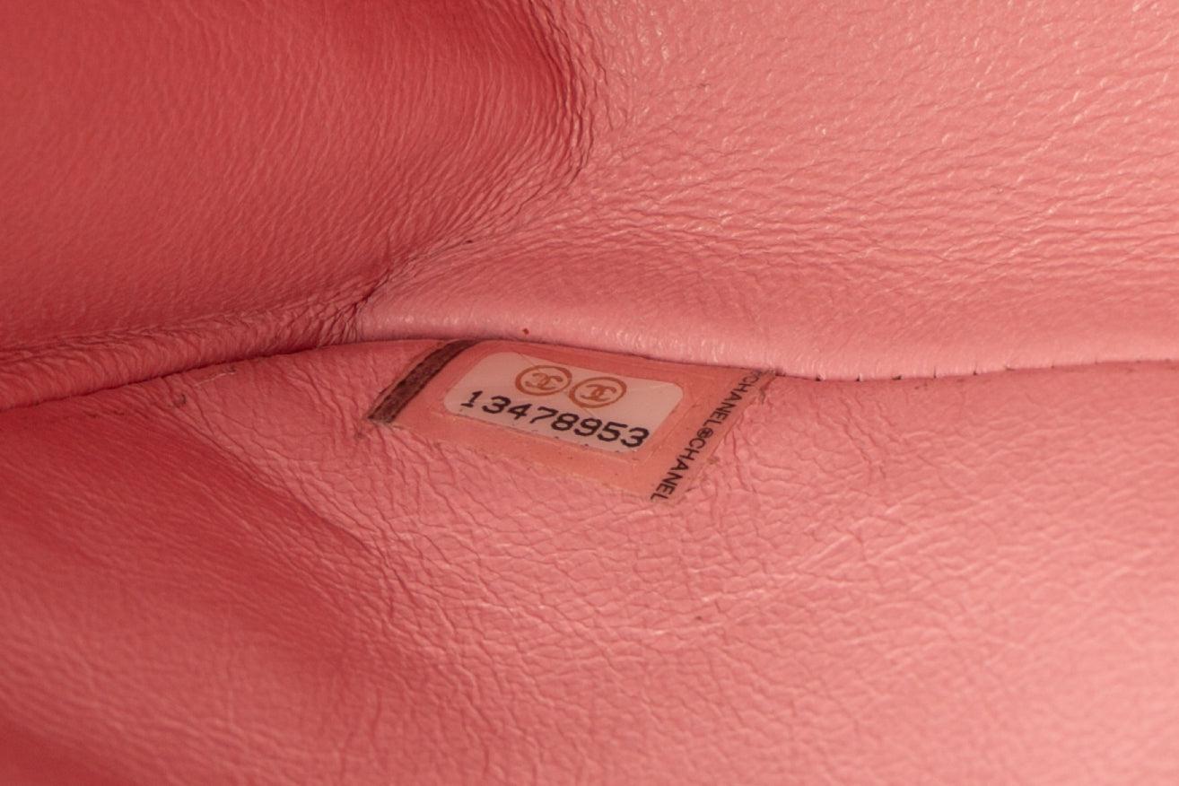Chanel Quilted Off-white Canvas 'Classic' Bag, 2008 For Sale 8